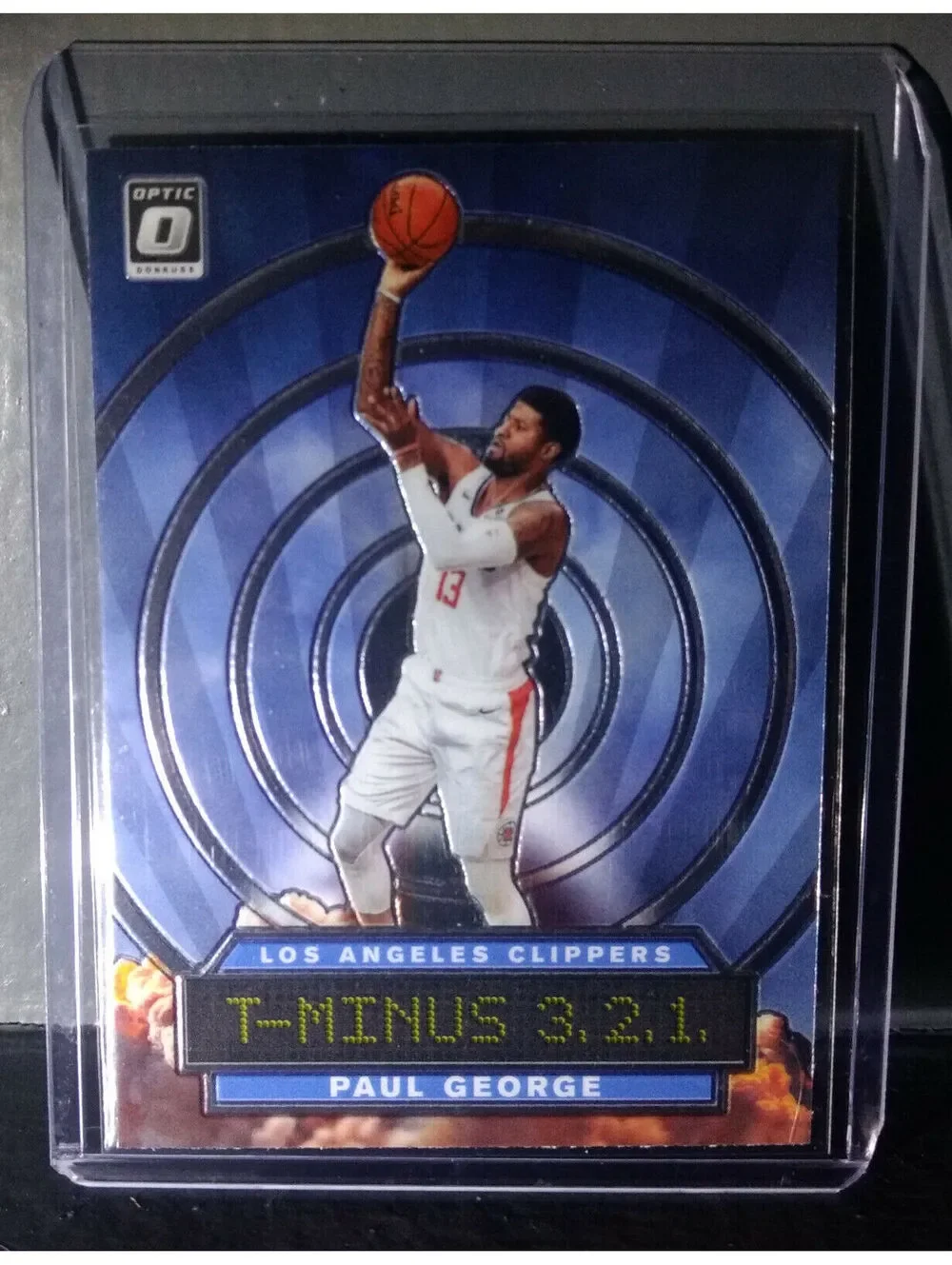 Paul George 2019-20 Panini Donruss Optic T-Minus 3.2.1. #3 Basketball Card